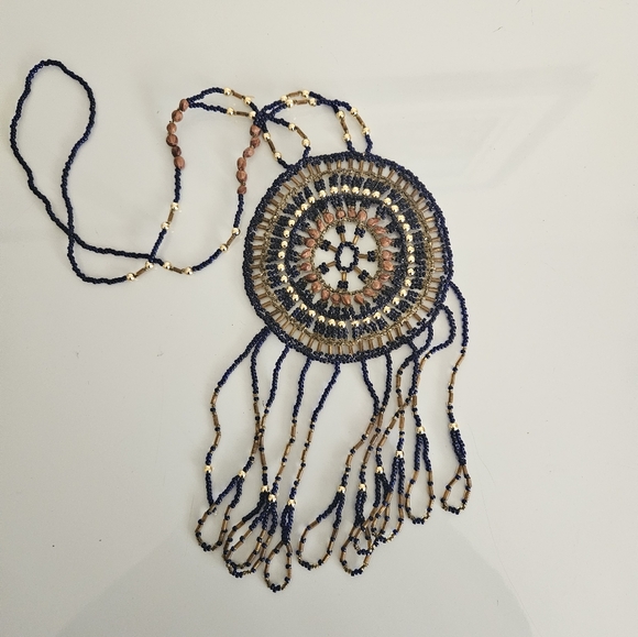 Native American Hand Crafted Beaded Necklace - Picture 5 of 5